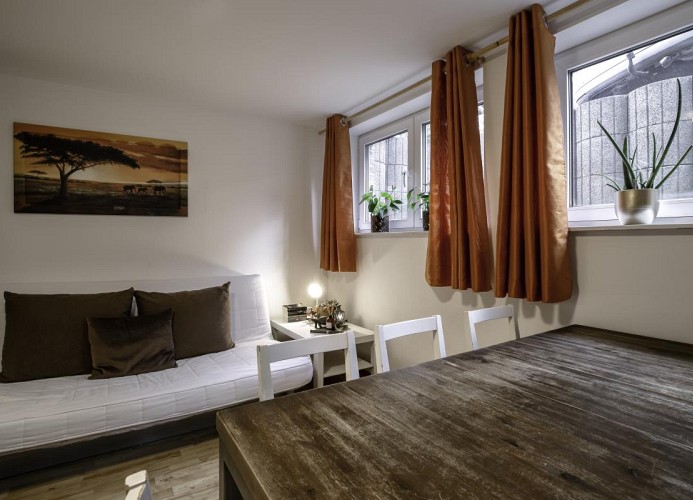 Wohnzimmer / Schlafcouch